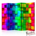 ArtGeist sp. z o o. Paraván - Colourful Cubes II [Room Dividers]