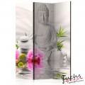 ArtGeist sp. z o o. Paraván - Buddha and Orchids [Room Dividers]