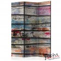 ArtGeist sp. z o o. Paraván - Colourful Wood [Room Dividers]