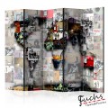 ArtGeist sp. z o o. Paraván - Room divider – World map – Banksy