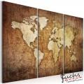 ArtGeist sp. z o o. Kép - World Map: Brown Texture