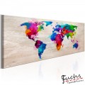 ArtGeist sp. z o o. Kép - World Map: Finesse of Colours