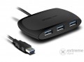 Speedlink SNAPPY SLIM 4 portos USB 3.0 aktív Hub, fekete