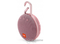 JBL Clip 3 vízálló hordozható bluetooth hangszóró, rózsaszín