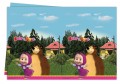 Masha és a Medve Mása és a Medve asztalterítő 120x180cm