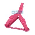 Rózsaszín bőr hatású nyomott mintás kutyahám "M" méretű 2.0cm x 40-60cm