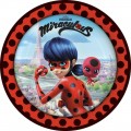 Katicabogár és Fekete Macska k Miraculous- Katicabogár és Fekete Macska papírtányér 8 db-os 23cm