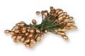 50 szál arany virág porzó zöld szárral tortadíszítéshez 0,5 cm