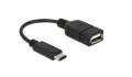 Delock Átalakító Kábel - USB Type-C 2.0 (apa) - USB2.0 A (anya) - 0,15m (65579)