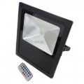 Optonica LED REFLEKTOR / 10W / fekete / RGB / FL5210