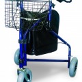 B-4259 Háromkerekű fékezhető rollátor, magassága is állítható 3 kerekű rollátor