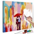 ArtGeist sp. z o o. Kifestő - Couple Under An Umbrella (Pink Background)