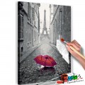 ArtGeist sp. z o o. Kifestő - Paris (Red Umbrella)