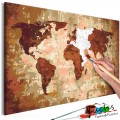 ArtGeist sp. z o o. Kifestő - World Map (Earth Colours)
