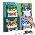 ArtGeist sp. z o o. Kifestő - Cats With Glasses