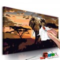 ArtGeist sp. z o o. Kifestő - Elephant in Africa (Brown Colours)