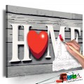 ArtGeist sp. z o o. Kifestő - Home with Red Heart