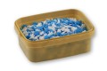 20 dkg kék-fehér hópehely alakú cukorkonfetti
