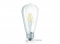 Ledvance Osram Star átlátszó üveg búra/7W/806lm/2700K/E27 LED Edison körte izzó