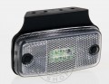 TruckerShop Helyzetjelző lámpa 12/24V (nagy téglalap) ledes, fehér+tartó