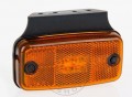 TruckerShop Helyzetjelző lámpa 12/24V (nagy téglalap) ledes, sárga+tartó