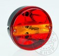 TruckerShop Kör hátsó lámpa 3 funkciós BAL+rendszám (kristály)