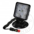 TruckerShop Munkalámpa 5 LED-es (110x110mm) terítő fény, mágnestalpas-szivargyújtós