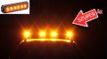 TruckerShop 6 POWER LED-es sárga villogó modul (egy soros) 12/24V