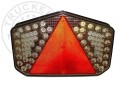 TruckerShop FULL LED hátsó lámpa 7 funkciós háromszög prizmával BAL 12V