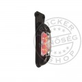 TruckerShop Szélességjelző lámpa 12/24V (New) LED piros-fehér-sárga+tartó