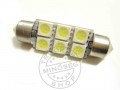 TruckerShop LED IZZÓ 24V SZOFITA 41mm FEHÉR 6SMD