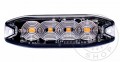 TruckerShop 4 POWER LED-es SLIM sárga villogó modul 12/24V