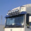 TruckerShop DAF XF 95 / 105 inox tetőkonzol normál fülke