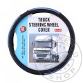 TruckerShop Kormányvédő (44-46 cm) fekete, kék dekorral