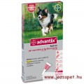 Advantix Advantix Spot-On 10-25kg közötti kutya számára 2,5ml*4 pipetta