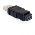Delock Adapter mini USB-B 5 tűs anya > USB-A apa (65094)