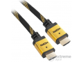GOGEN HDMI 1.4, 4K, High speed aranyozott kábel, 1,5m (védett)