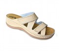 Leon Comfortstep Leon Comfortstep 906 bézs női bőr papucs 36-42