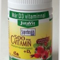 JutaVit C-Vitamin+D3 500 mg csipkebogyó kivonattal, 45 tabletta