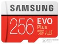 Samsung EVO Plus 256GB microSDXC UHS-I U3 100MB/s Full HD & 4K UHD Memóriakártya adapterrel (MB-MC256GA)