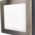 Greenlux LED Falra szerelhető lámpa FENIX-S INOX lámpa 12W Meleg Fehér