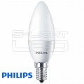 Philips LED E14 4W CorePro LEDcandle ND 4-25W E14 827 B35 FR 250lm gyertya opál 8718291787013