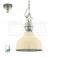 EGLO 49172 GRANTHAM E27 bézs, króm 35,5 cm
