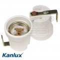 Kanlux HLDR E27-F porcelán foglalat oldalsó rögzítővel /2161/