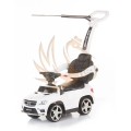 CHIPOLINO Mercedes Benz GL63 AMG bébitaxi tolókarral és kupolával - fehér