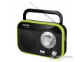 SENCOR SRD 210 BGN hodozható rádió, fekete-zöld