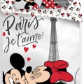 Minnie Disney és Mickey ágyneműhuzat Paris 140x200cm 70x90cm