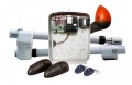 Proteco KIT-WI Orsós kapumozgató szett kétszárnyú kapuhoz, 2db TECHNO300-as motor jobbos és balos, 300 mm löket, max 2m-es kapuszárnyhoz, T011AOD vezérléssel, fixkódos rádió vevővel, 2db PTX433305AI-B