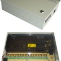 LEMAR HS 12512 12V 12.5A 16 csatornás dobozolt ipari tápegység, védelmekkel