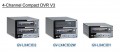 Geovision GV DVR V3-8CH-2 Kompakt DVR, 8 csatornás, H.264, Dual-Stream, 2 HDD hely